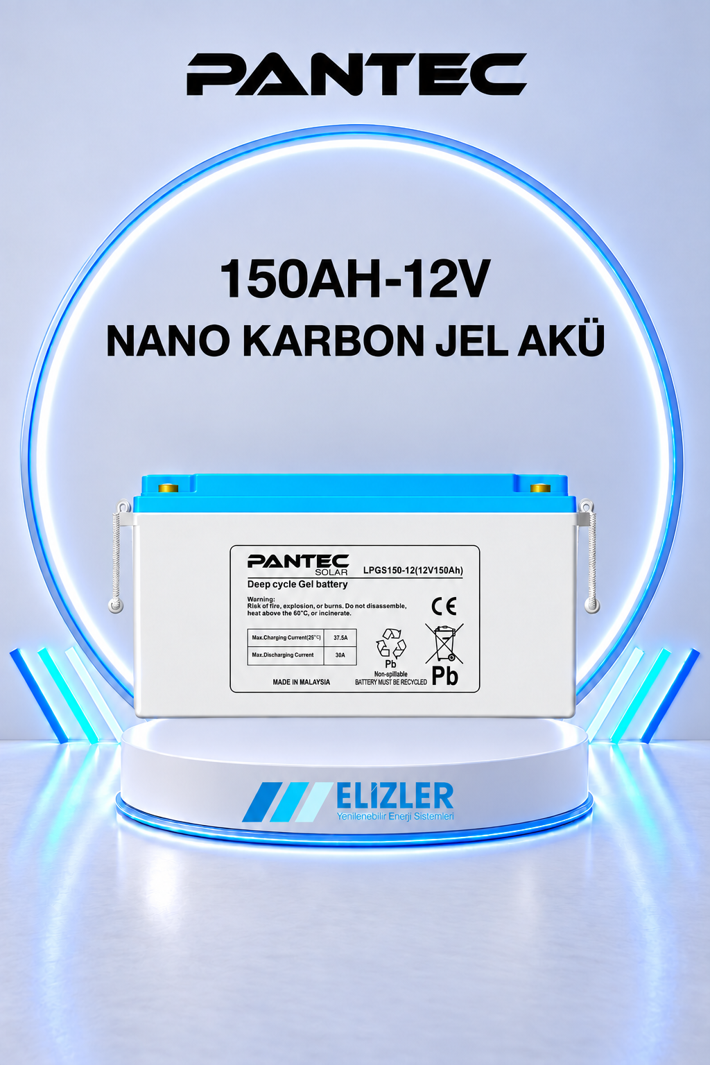 150AH-12V NANO-KARBON JEL AKÜ