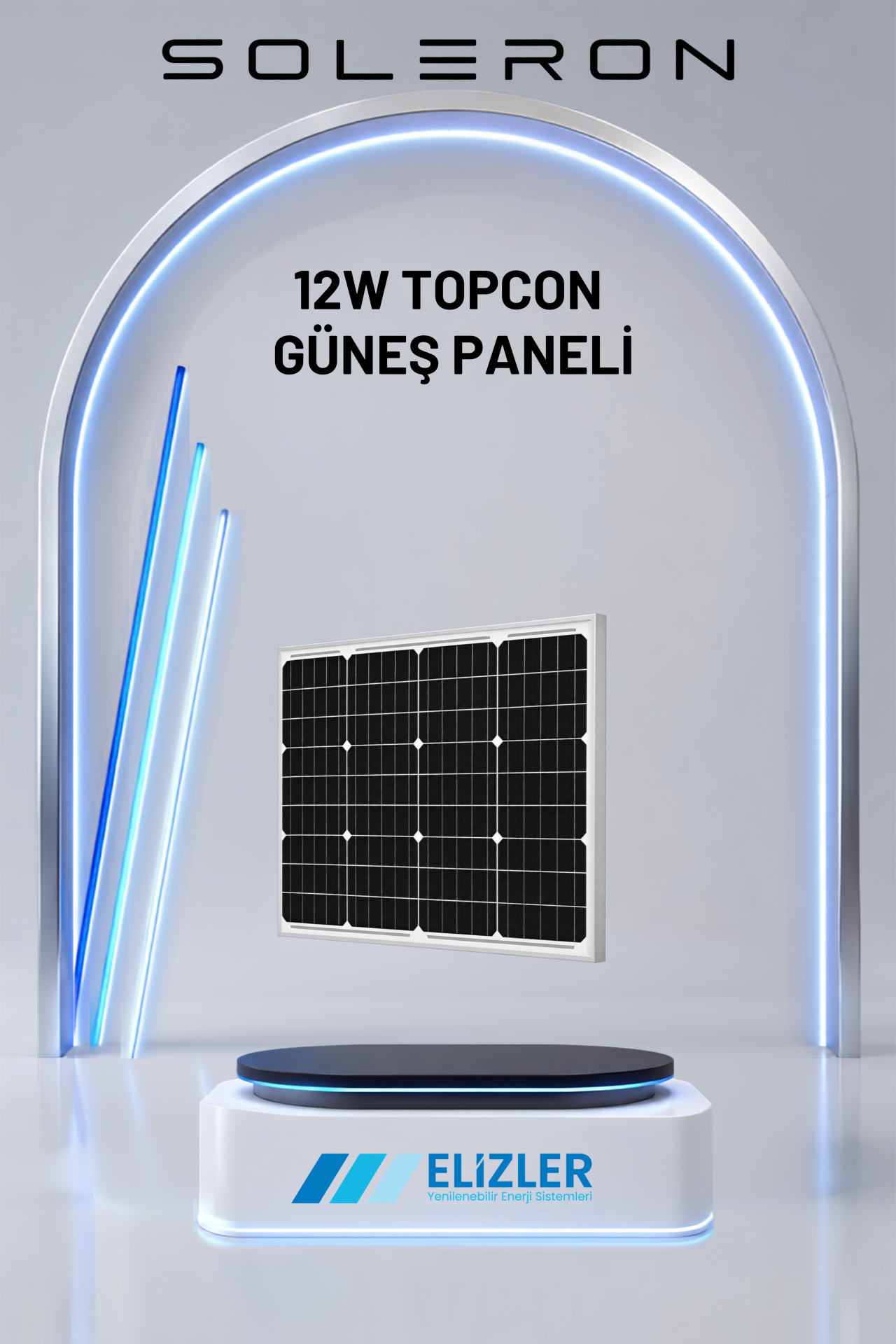 12W TOPCON GÜNEŞ PANELİ