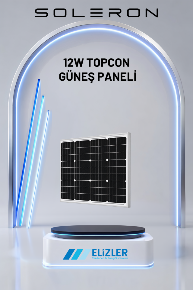 12W TOPCON GÜNEŞ PANELİ