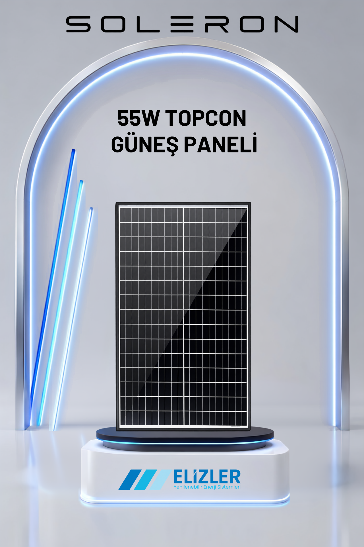 55W TOPCON GÜNEŞ PANELİ
