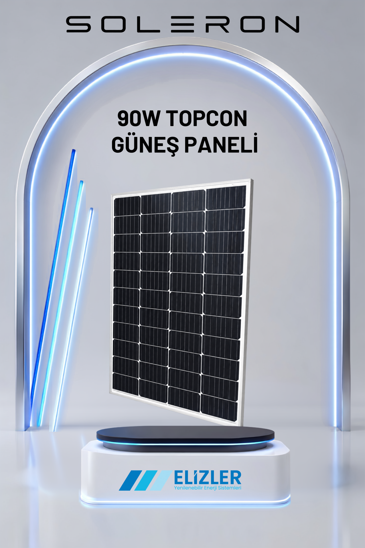 90W TOPCON GÜNEŞ PANELİ