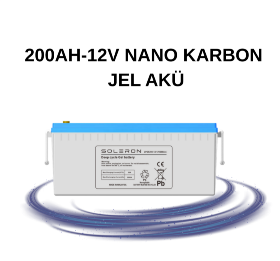 200AH-12V NANO KARBON JEL AKÜ