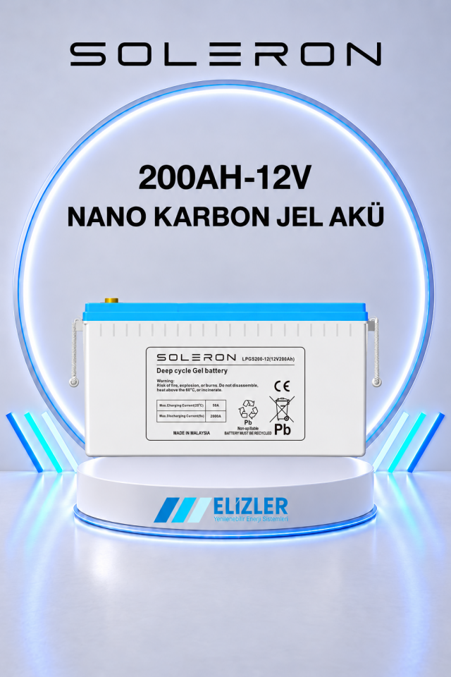 200AH-12V NANO KARBON JEL AKÜ