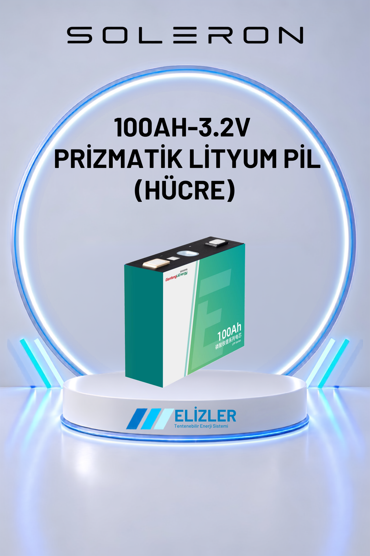 100AH-3.2V PRİZMATİK LİTYUM PİL (HÜCRE)