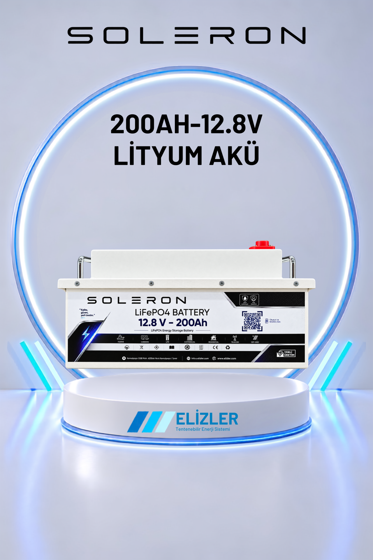 200AH-12.8V LİTYUM AKÜ