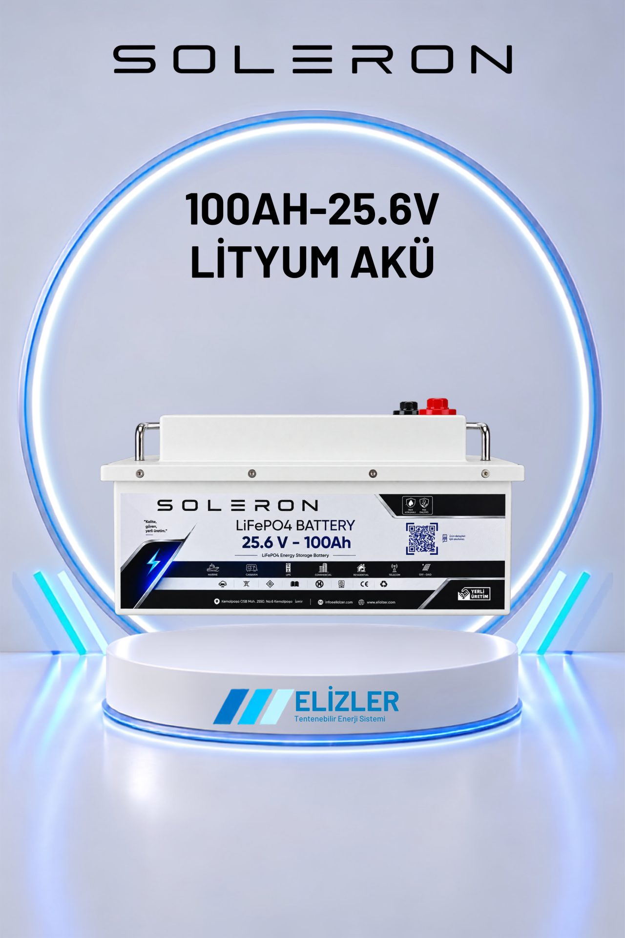 100AH-25.6V LİTYUM AKÜ