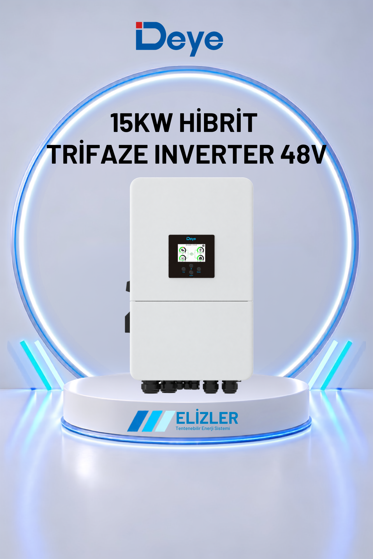 15KW HİBRİT TRİFAZE INVERTER 48V