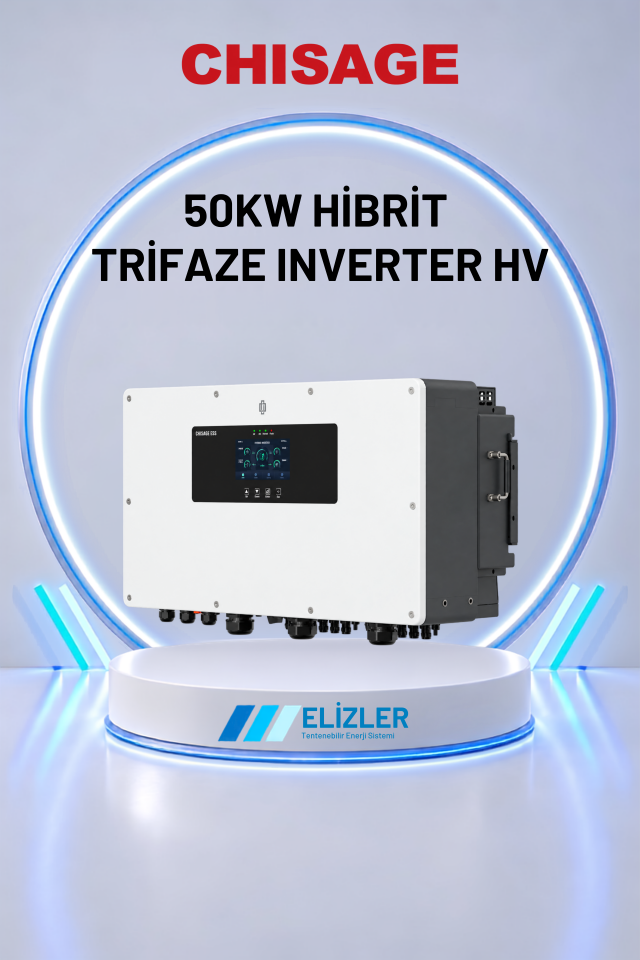 50KW HİBRİT TRİFAZE INVERTER YÜKSEK VOLTAJ