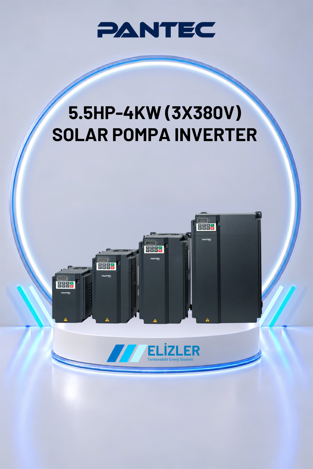 5.5HP 4KW SOLAR POMPA INVERTER (3x380V)
