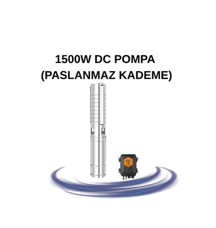 1500W DC POMPA (PASLANMAZ KADEME)