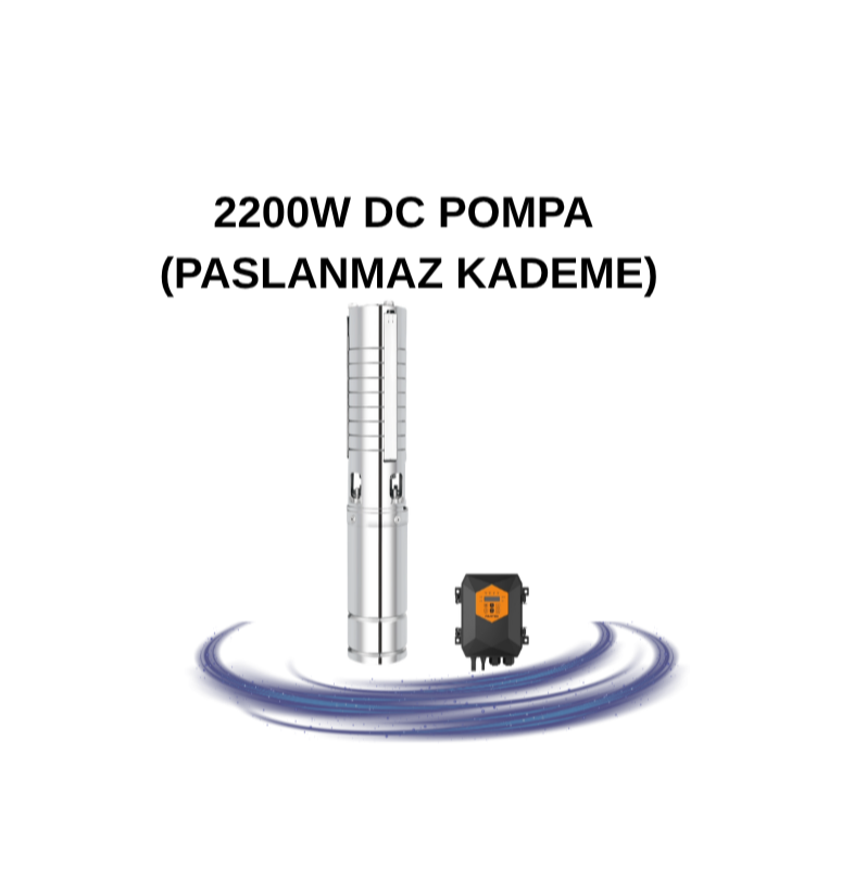 2200W DC POMPA (PASLANMAZ KADEME)