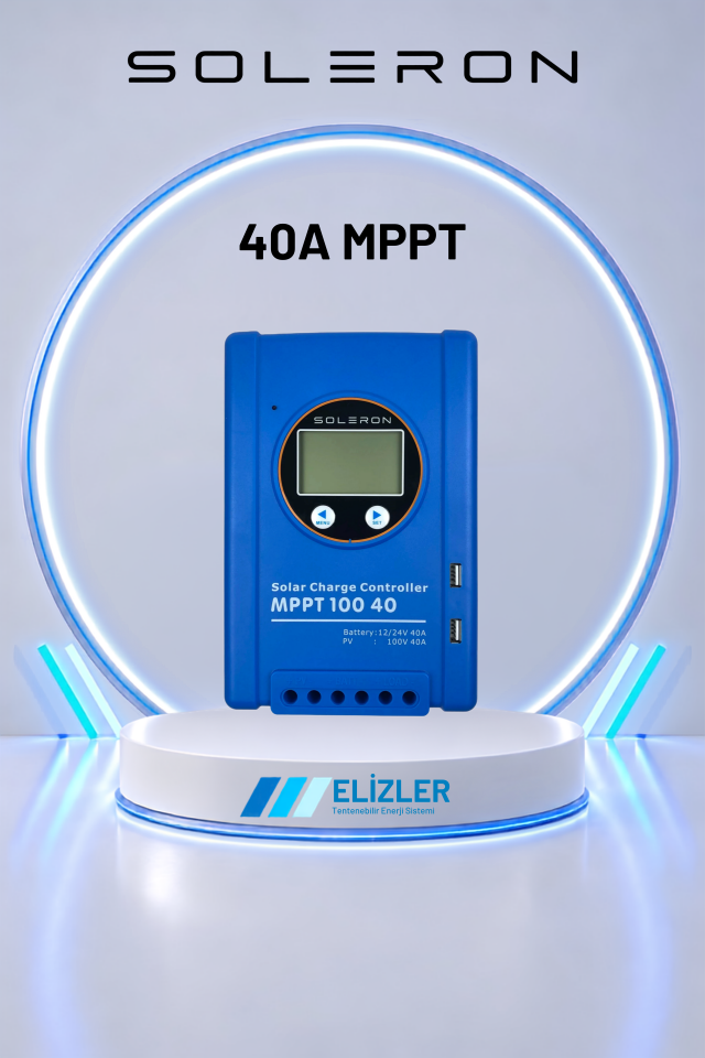 40A MPPT ŞARJ KONTROL CİHAZI 12/24V